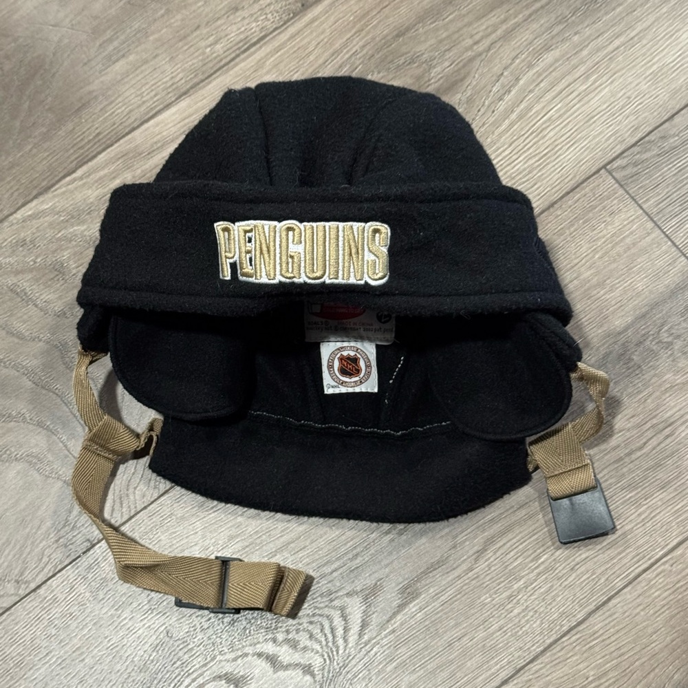 NHL Black Winter Hat with Logo
